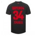 Maillot de foot Bayer Leverkusen Granit Xhaka #34 Domicile vêtements 2023-24 Manches Courtes